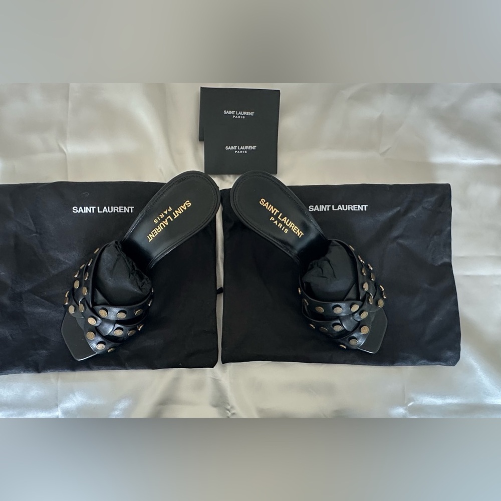 Saint Laurent Open Toe Mules